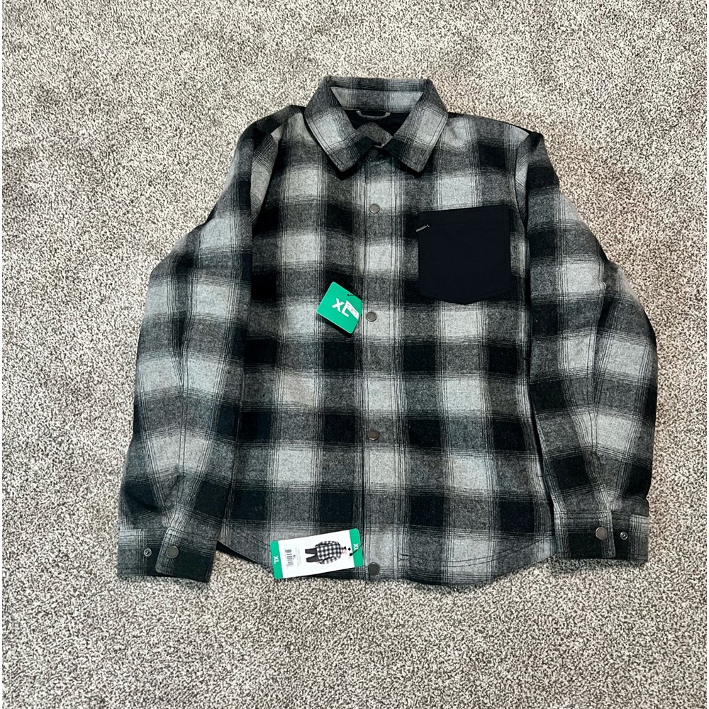 PENDLETON gray and black shirt jacket